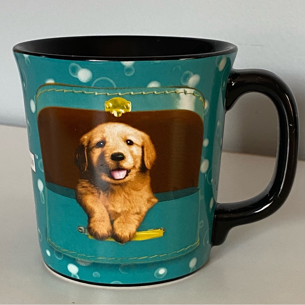 Keith Kimberlin Dog Mug New Golden Retriever Yellow Lab NWT Suitcase Series Cup